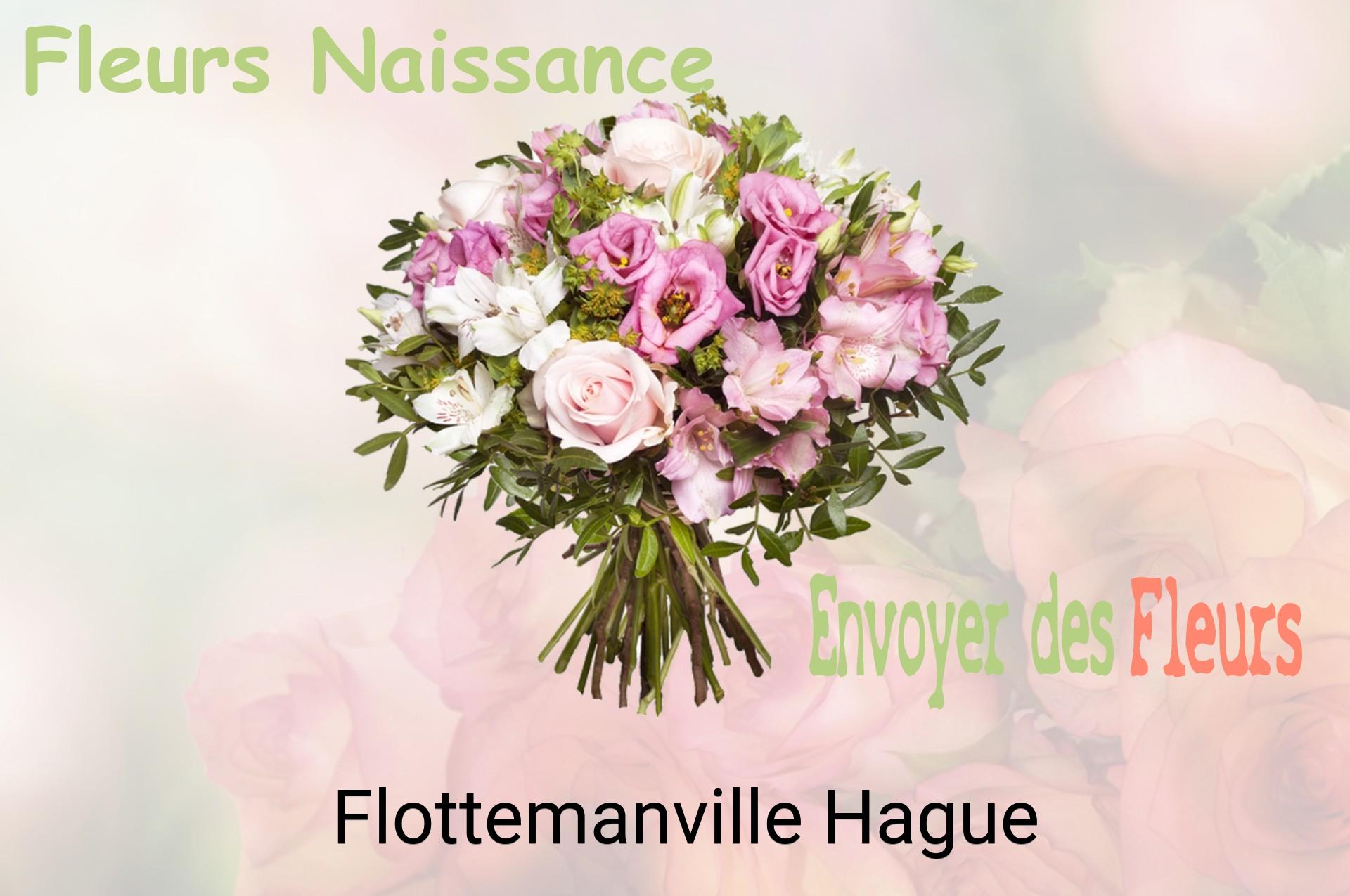 Bouquet de fleurs de naissance livré à Flottemanville-Hague